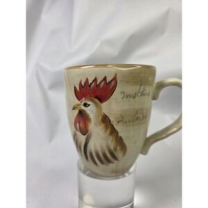 Romalo Rooster Coffee Mug Cup Tabletops Gallery Hand Painted